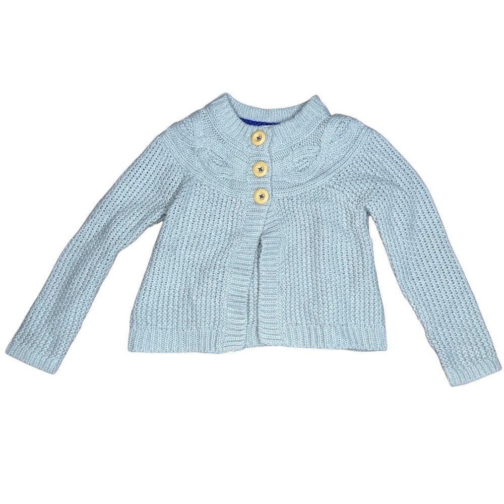 MIni Boden chunky cardigan 4-5 year grey